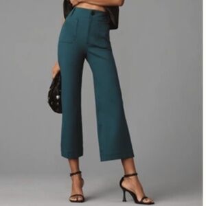 The Colette Ponte Crop Wide-Leg Pants by Maeve